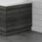 Aurora Modern Bathroom 700mm End Bath Panel 16mm MFC Charcoal Wood Plinth Easy Cut