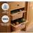 Kukoo Pull out Wicker Basket Drawer 600mm Kitchen Storage Solution Brown