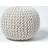 Homescapes Knitted Pouffe 35cm