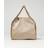 Stella McCartney Womens Clotted Cream/gold Falabella Shaggy Deer Mini Tote bag