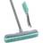 rubber broom carpet rake for pet hair, fur remover broom with squee...