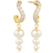 Sif Jakobs Ponza Lungo Earrings - Gold/Transparent/Pearls