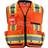 Milwaukee class surveyor's high visibility orange safety vest