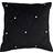 Paoletti New Diamante Cushion 55x55cm Complete Decoration Pillows Black