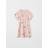 Polarn O. Pyret Strawberry Print Baby Dress Pink 9-12m x