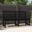 vidaXL black pine, 157.5 Garden Bench