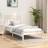 vidaXL white, Solid Wood Bed Frame Bedstead Bed Base