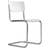Thonet Cantilever Chrome/White Kitchen Chair 82cm