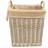 Wicker Small Hessian Lined Log Basket