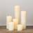 Set of 6 Skinny Real Wax Battery Operated LED Candle