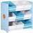 ZONEKIZ Storage Unit W/9 Removable Storage Baskets Nursery Playroom, Blue