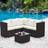 GRS Delray Rattan Corner Set with Cover