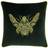 Paoletti Cerana Embroidered Bee Velvet Complete Decoration Pillows Green