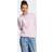adidas Damen Essentials Linear Kapuzensweatshirt, Transparentes Pink/Weiß
