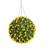 Artificial 38cm Yellow Tulip Hanging Basket Flower Topiary Ball Christmas Tree