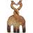 Something Different Giraffe Family with Interlocked Neck Christmas Tree Ornament