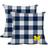 Logo Brands Wolverines 2-Pack Buffalo Check Complete Decoration Pillows White, Blue