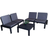 Samuel Alexander Modular Outdoor Lounge Set, 1 Table incl. 4 Sofas