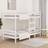 vidaXL white, 90 Solid Wood Pine Twin Sleeper Loft Base Bunk Bed