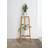 Buono Natural Solid Woodtwo Tiers Plant Stand Plant Organizer Plant Holder Stand Light Decorotika