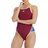 Arena Women's Icons Super Fly Solid Swimsuit - Burgundy Neon/Blue Butter