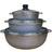 Imusa Traditional Cookware Set with lid 3 Parts