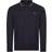 Fred Perry Twin Tipped Long Sleeve Polo Shirt- Navy/Gunmetal
