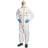 DuPont Tyvek 800 White Polyethylene Coverall with Hood and Elastic Wrists, Ankles, and Face 25/Case