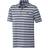 adidas Men's Two Color Striped Polo Shirt - Collegiate Navy/White