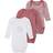 Name It Baby's Elephant Bodysuits 3-pack - Mesa Rose (13206300)