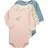 Petit Bateau Babie's Floral Long Sleeved Cotton Bodysuits 3-pack - Multi (A05NM00000)
