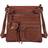 Scarleton Ultra Soft Multi Pocket Crossbody Handbag - Brown