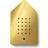 Relaxound Birdybox Soundbox Golden Brass W7,5 x H12,6 x D2,6 cm