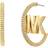 Michael Kors Precious Pavé Logo Hoop Earrings - Gold/Transparent