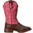 Roper Toddler Texsis Wide Square Toe Cowgirl Boots - Pink/Brown