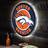 Evergreen Denver Broncos LED Lighted Wall Sign Clear