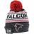 New Era Men's Black Atlanta Falcons Toasty Cover Cuffed Knit Hat with Pom