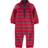 Carter's Baby Striped Fleece Jumpsuit - Red (195861371045)