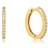 Ania Haie Huggie Hoop Earrings - Gold/Diamonds