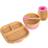 Divided Bamboo Suction Baby Feeding Set 4pc Pink