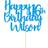 EDSG Personalised Happy Birthday Cake Decoration