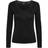 Pieces Barbera Lace Long Sleeved Top - Black