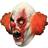 Creepy clown latex mask