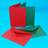 Christmas red & green card blanks and envelopes c6