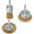 Silverline Power Drill Brassed Steel Wire Wheel & Cup x3 Paint Brush