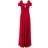 Roman Diamante Cold Shoulder Maxi Dress - Red