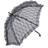 Bristol Novelty Black Lace Parasol Umbrella
