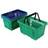 VFM Plastic Shopping Green Pack of 12 370767 SBY18593 Basket