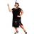 Fun Deluxe Flapper Plus Size Women's Costume Black