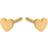 Pernille Corydon Mini Heart Earsticks - Gold